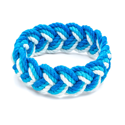 Sailor Knot Bracelet Aqua, Blue and White