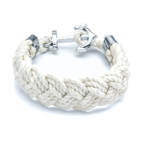 White Anchor Bracelet